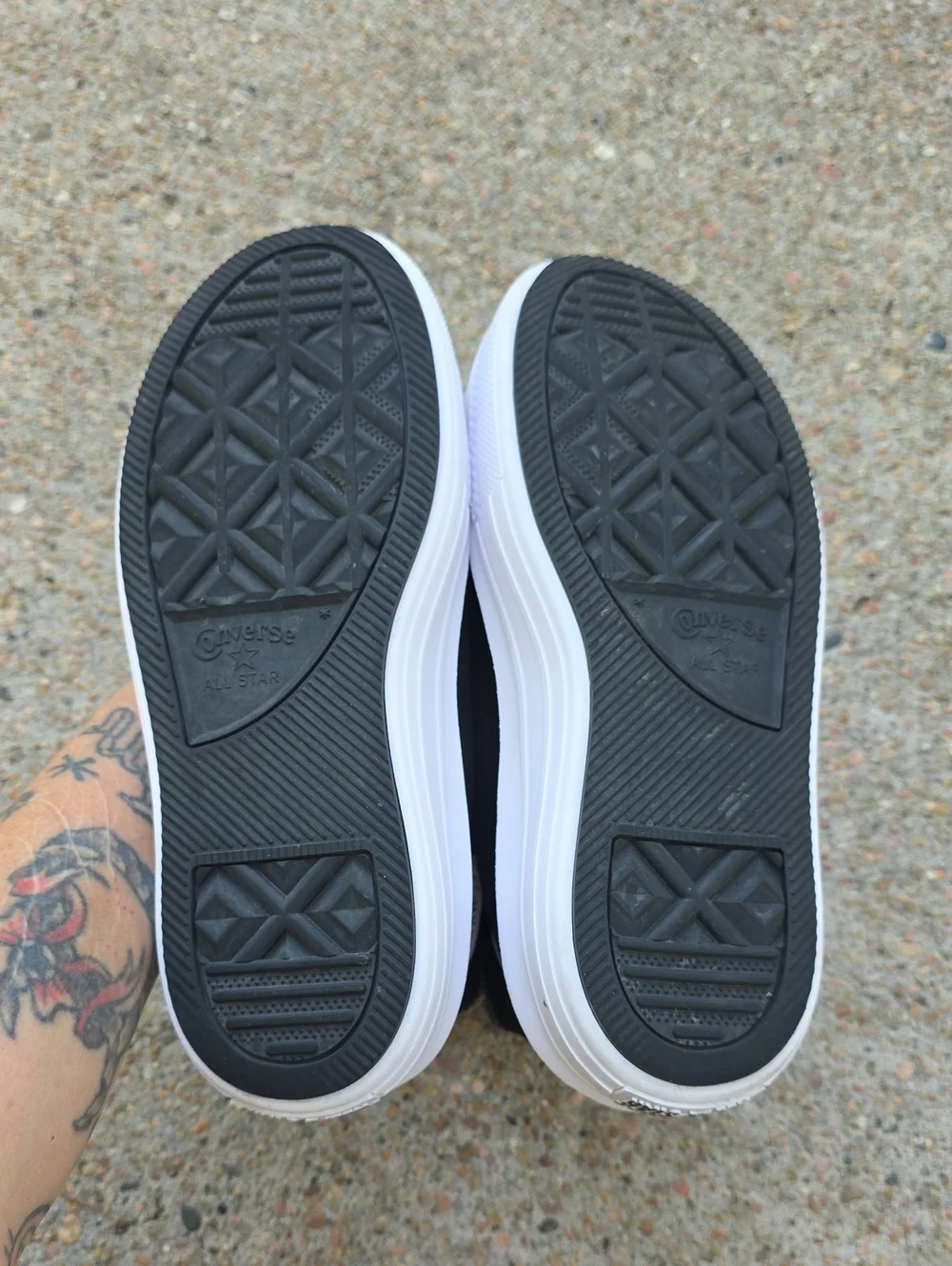 Converse Chuck Taylor Black Move Lift Platform Light Weight High Top Sneakers